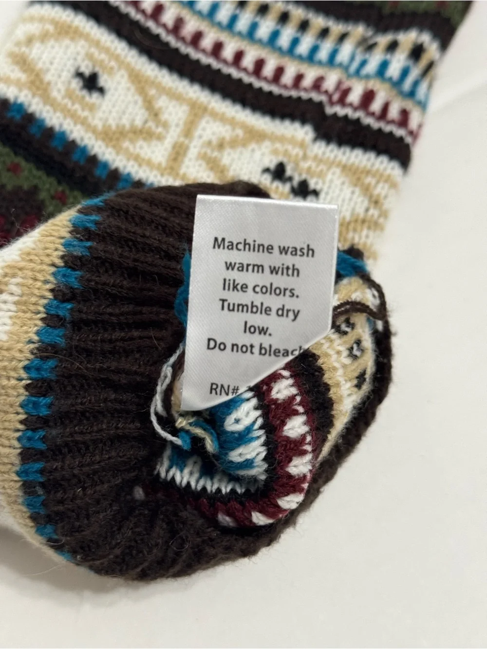 Steve Madden Women's Fair Isle Pattern Knit Leg Warmers
